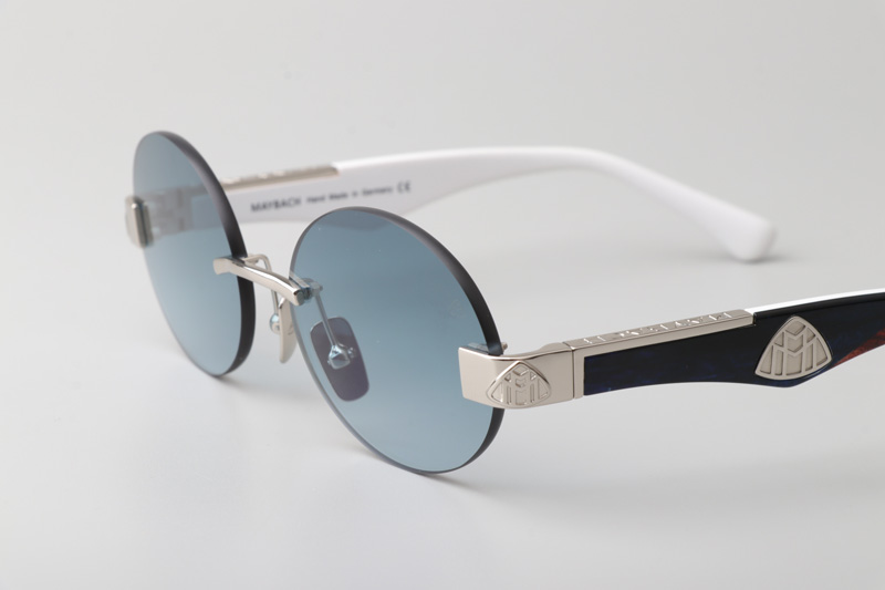 The Magic II Sunglasses Silver Black Gradient Blue