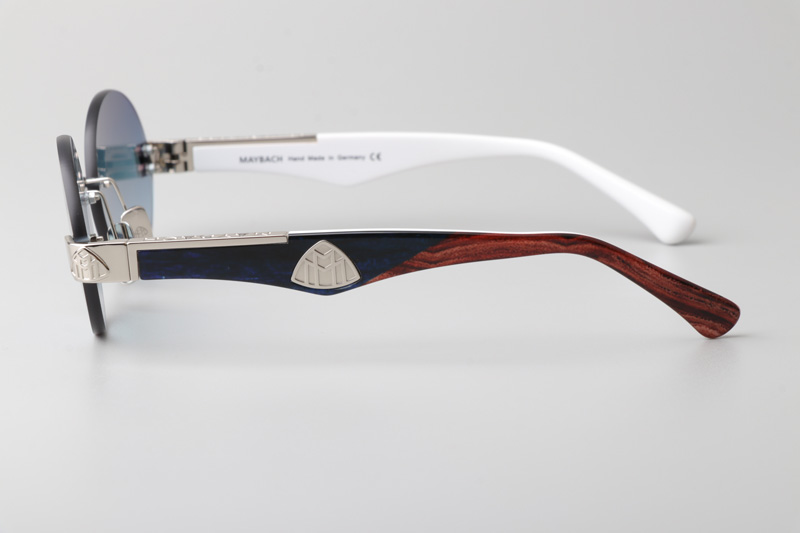 The Magic II Sunglasses Silver Black Gradient Blue