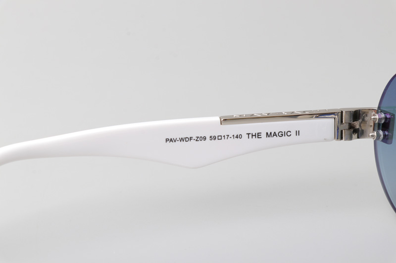 The Magic II Sunglasses Silver Black Gradient Blue