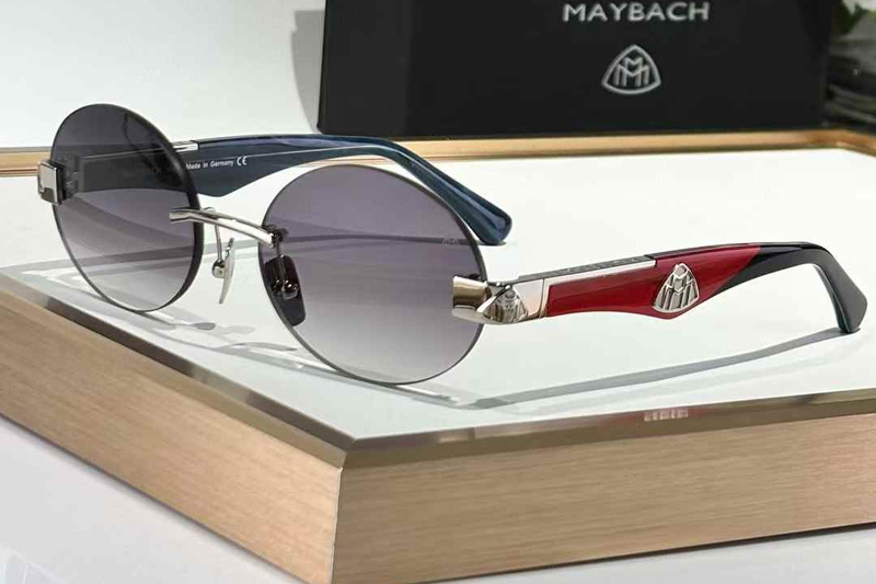 The Magic II Sunglasses Silver Red Gradient Gray