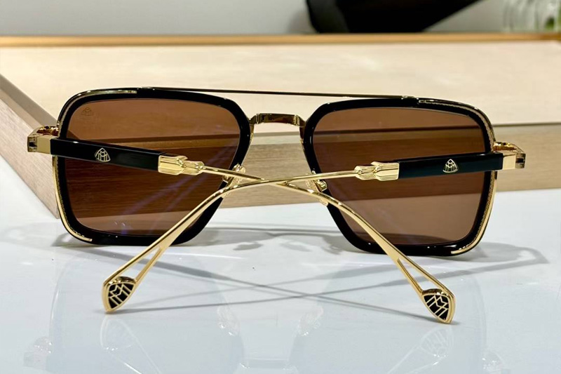 The Nean Sunglasses Gold Black Brown