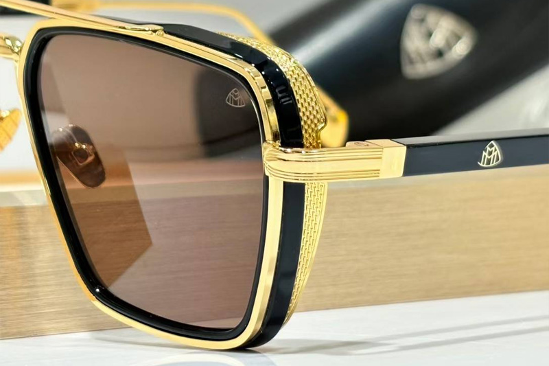The Nean Sunglasses Gold Black Brown