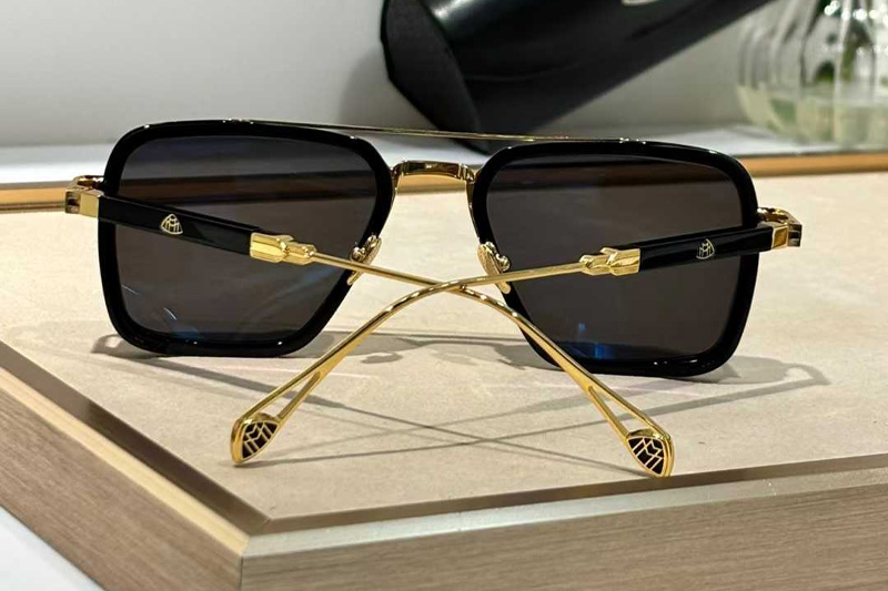 The Nean Sunglasses Gold Black Gray