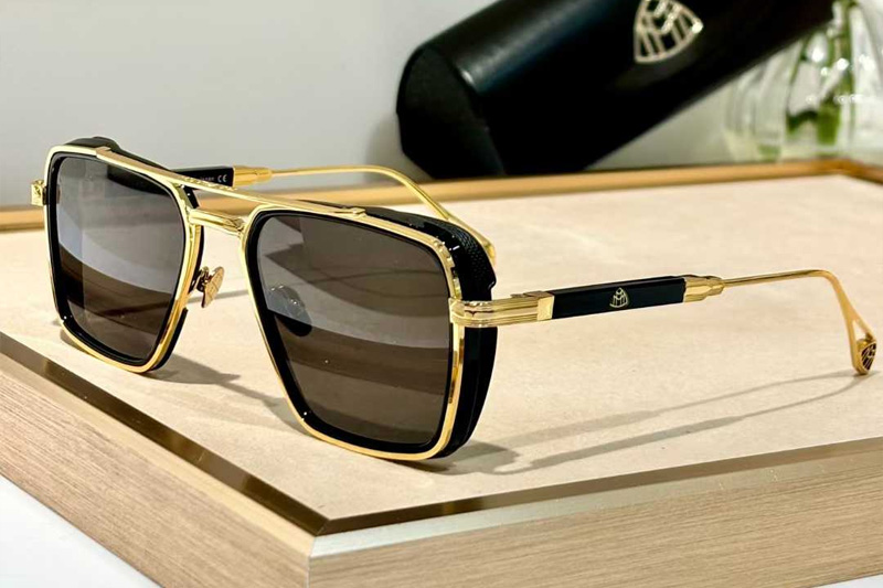 The Nean Sunglasses Gold Black Gray