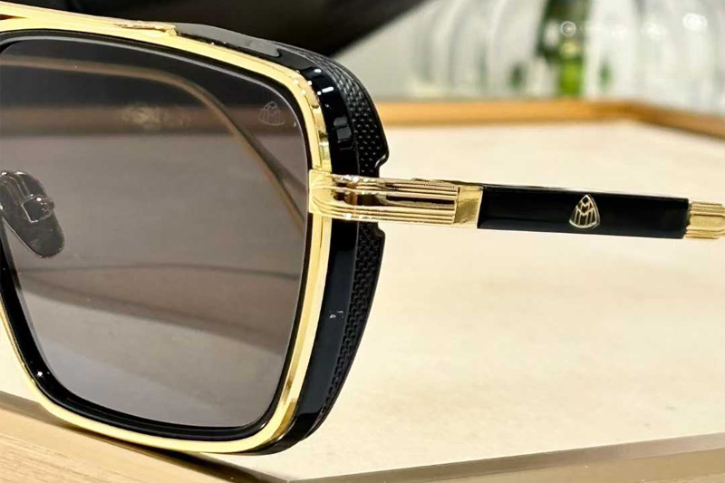 The Nean Sunglasses Gold Black Gray