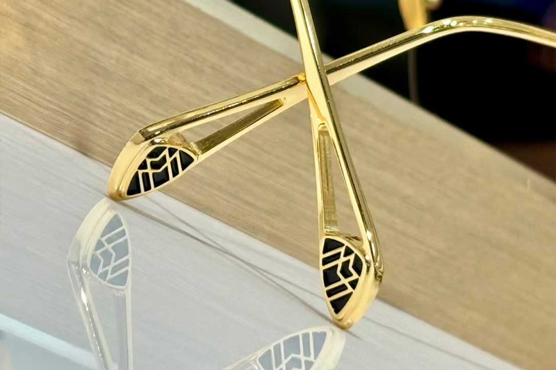 The Nean Sunglasses Gold Black Gray