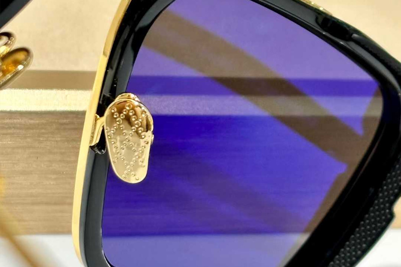 The Nean Sunglasses Gold Black Gray