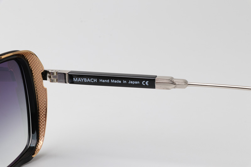 The Nean Sunglasses Silver Black Gradient Gray