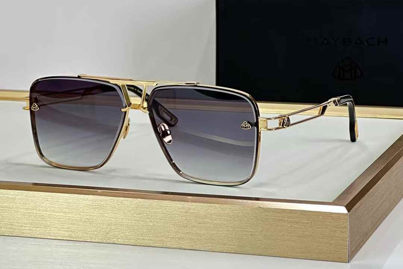 The Paly I Sunglasses Gold Black Gradient Gray
