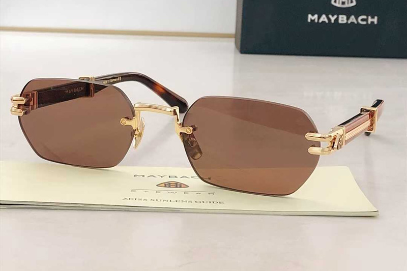The Post Sunglasses Gold Red Brown