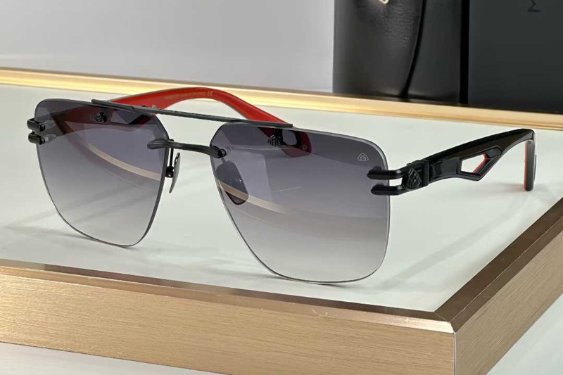 The President Sunglasses Black Gradient Gray