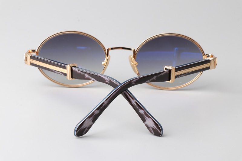 The Producer I Sunglasses Gold Black Gradient Gray