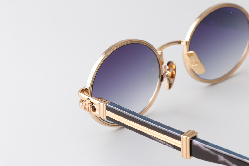 The Producer I Sunglasses Gold Black Gradient Gray