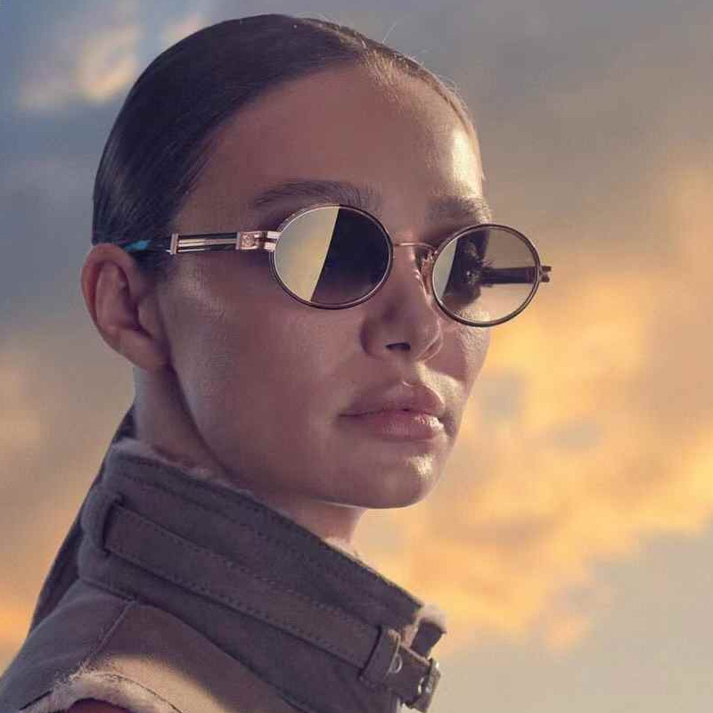 The Producer I Sunglasses Gold Black Gradient Gray