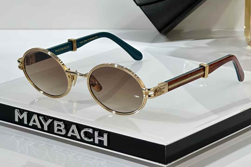 The Producer I Sunglasses Gold Red Gradient Brown