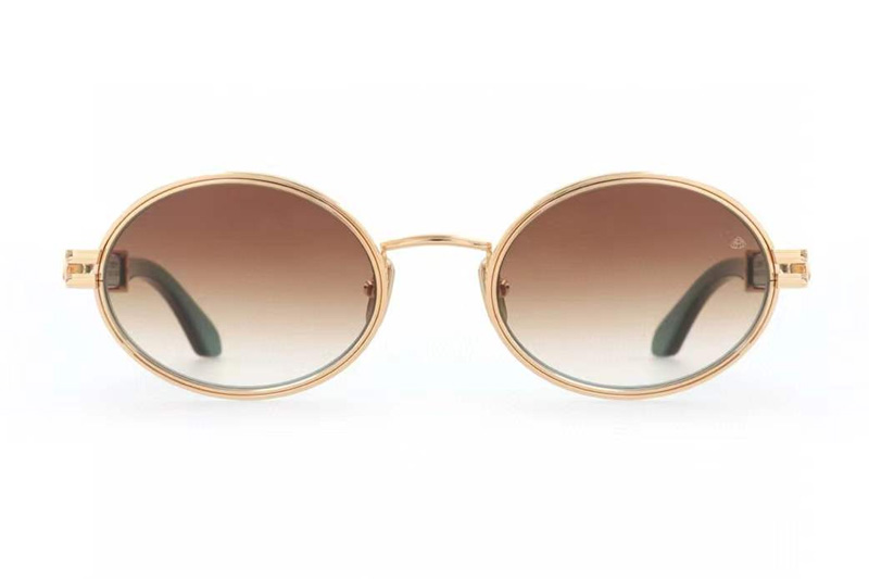 The Producer I Sunglasses Gold Red Gradient Brown