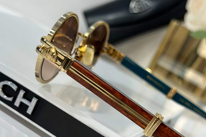 The Producer I Sunglasses Gold Red Gradient Brown