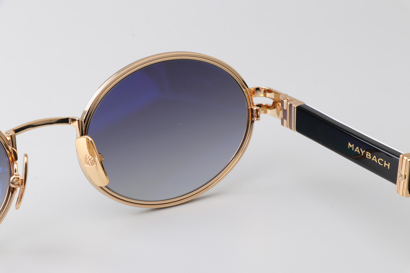 The Producer I Sunglasses Gold White Gradient Gray