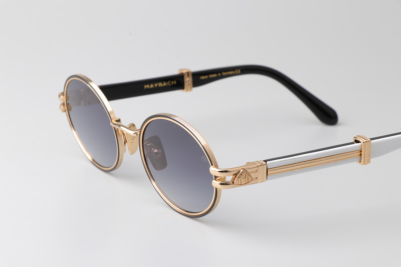 The Producer I Sunglasses Gold White Gradient Gray