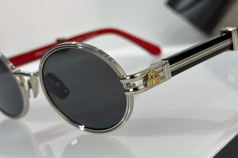 The Producer I Sunglasses Silver Black Gray