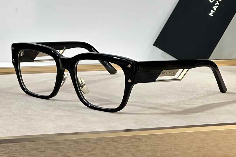 The Rebel II Eyeglasses Black Silver