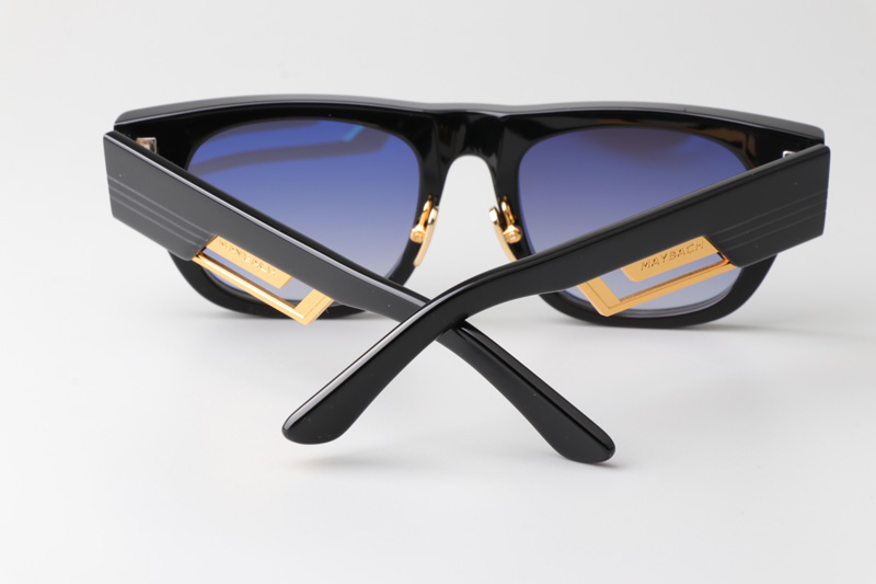 The Rebel I Sunglasses Black Gold Gradient Gray