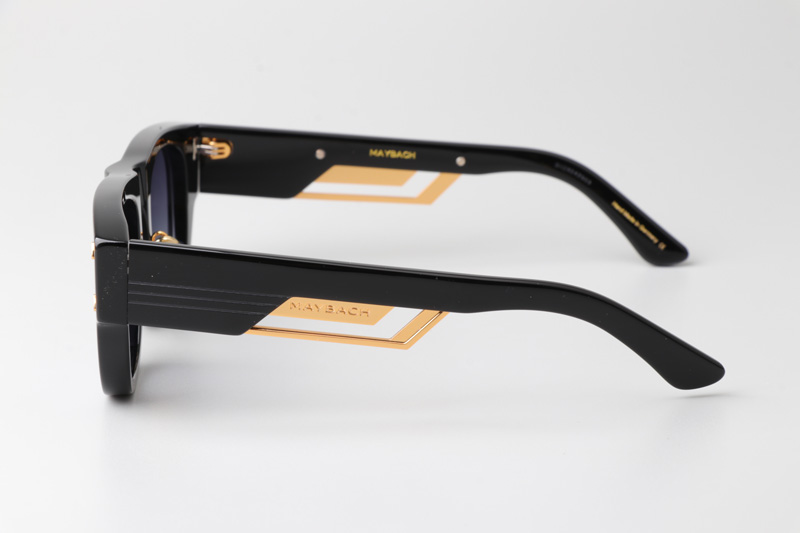 The Rebel I Sunglasses Black Gold Gradient Gray