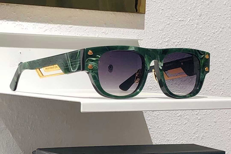 The Rebel I Sunglasses Green Gradient Gray
