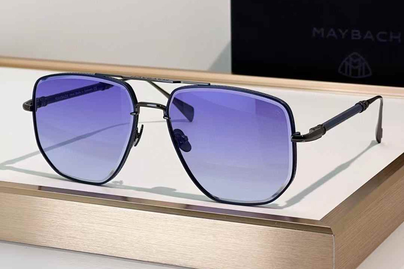 The Sanme Sunglasses Gunmetal Gradient Blue