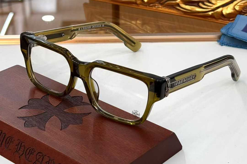 Thick Eyeglasses Green