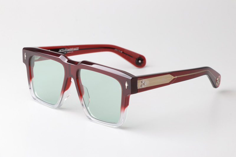 Tramonto Sunglasses Red Transparent Green