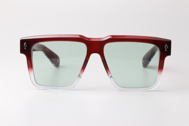 Tramonto Sunglasses Red Transparent Green