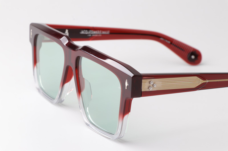 Tramonto Sunglasses Red Transparent Green