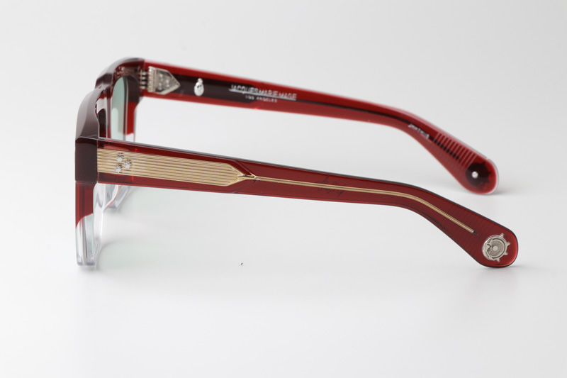 Tramonto Sunglasses Red Transparent Green