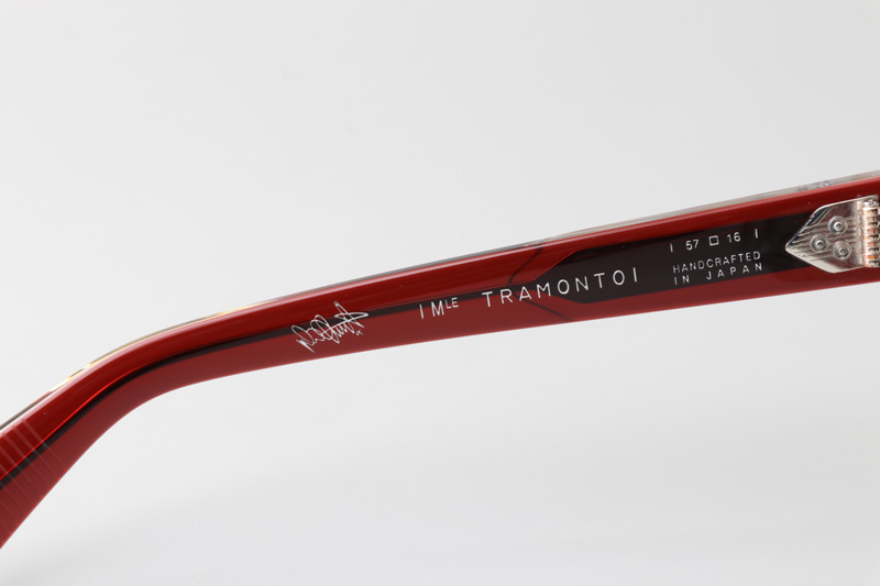 Tramonto Sunglasses Red Transparent Green