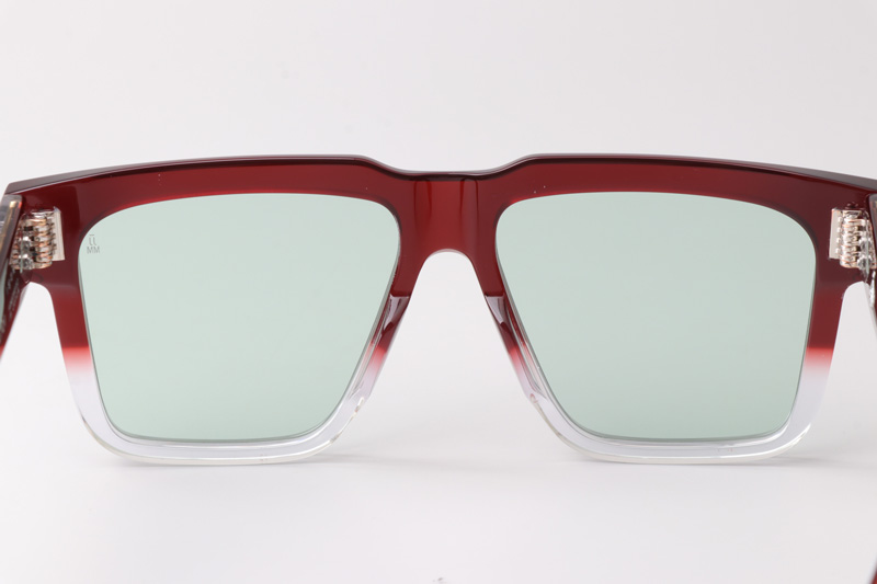 Tramonto Sunglasses Red Transparent Green