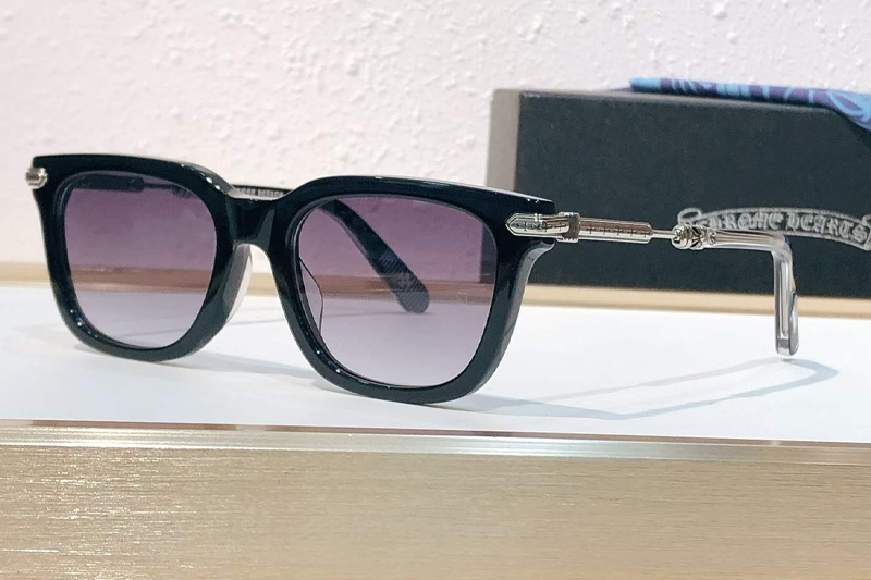 Tresticles Sunglasses Black Silver Gradient Gray