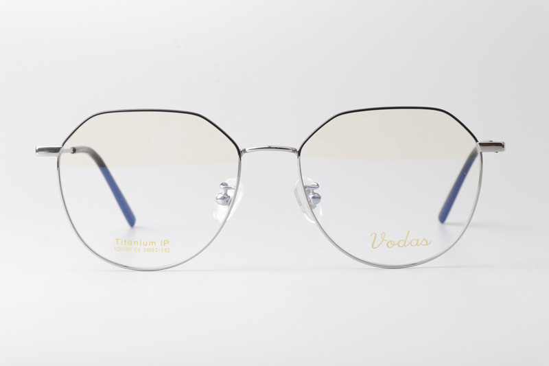 V20183 Eyeglasses Black Silver