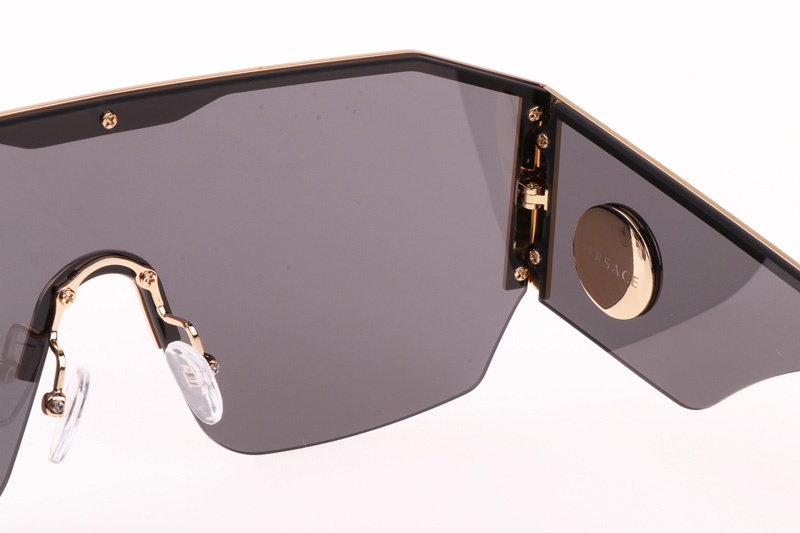 VE2220 Sunglasses In Gold Grey Lens