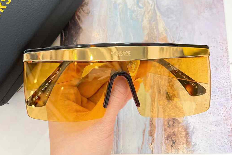 VE2254 Sunglasses Tortoise Gold Yellow