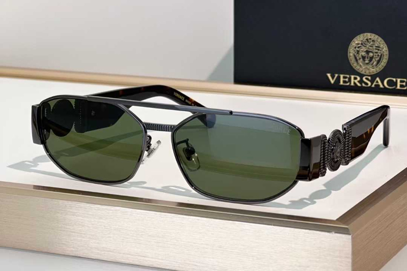 VE2287 Sunglasses Gunmetal Green