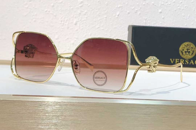 VE2288 Sunglasses Gold Gradient Red