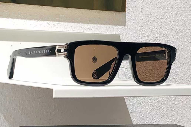 VPP021 Sunglasses Black Silver Brown