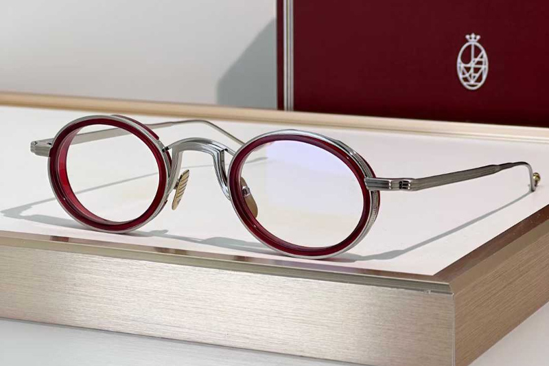Varda Eyeglasses Red Silver