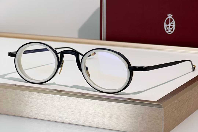 Varda Eyeglasses White Black