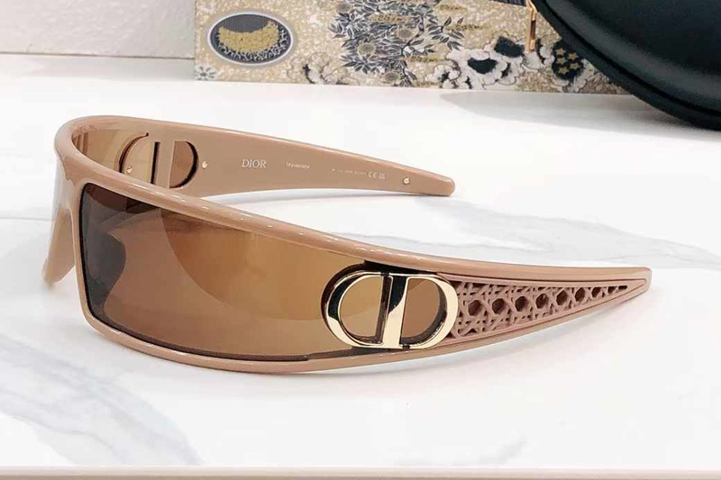 VeryDior M1U Sunglasses Cream Brown