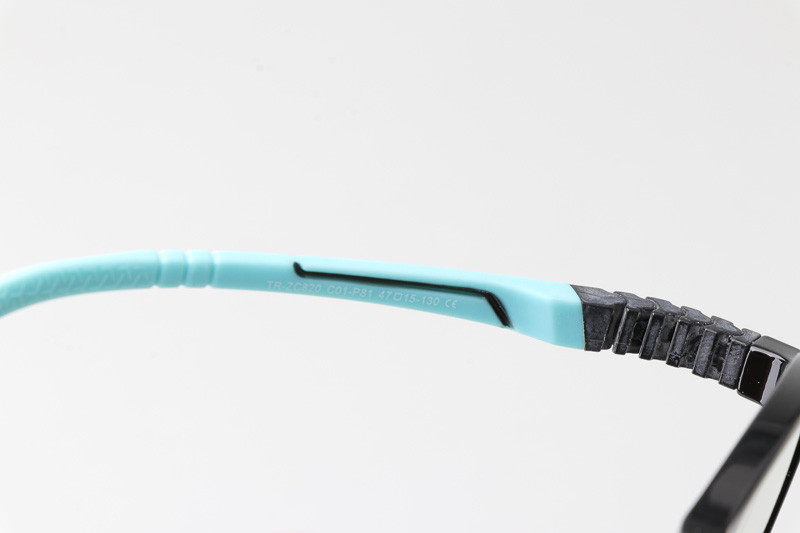 WT0820 Eyeglasses Black Blue