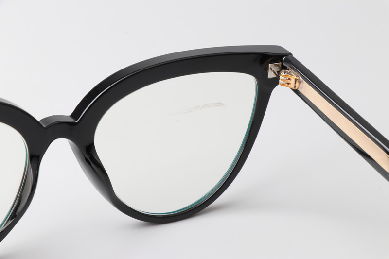 WT0905 Eyeglasses Black Gold
