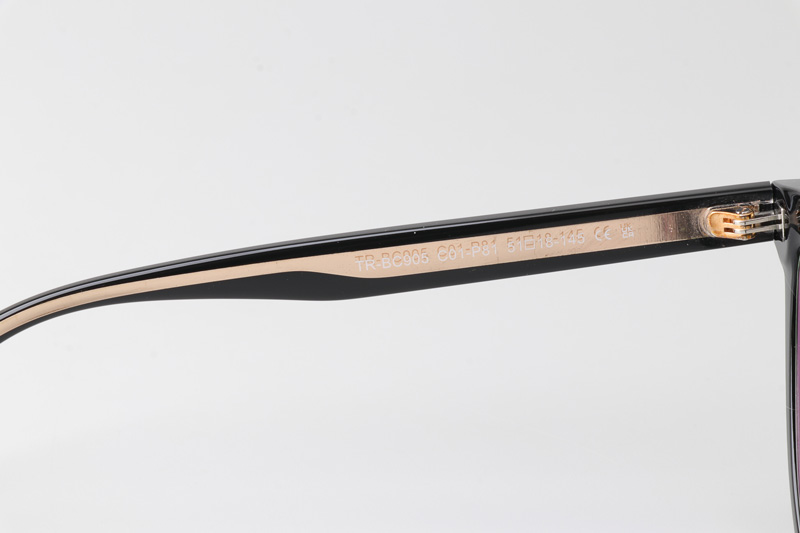 WT0905 Eyeglasses Black Gold