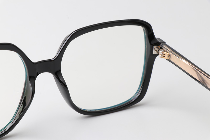WT0907 Eyeglasses Black Gold